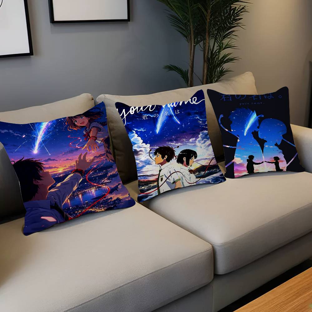 Home Textiles Classic Fashion - Классическая аниме-подушка «Your Name», чехол для