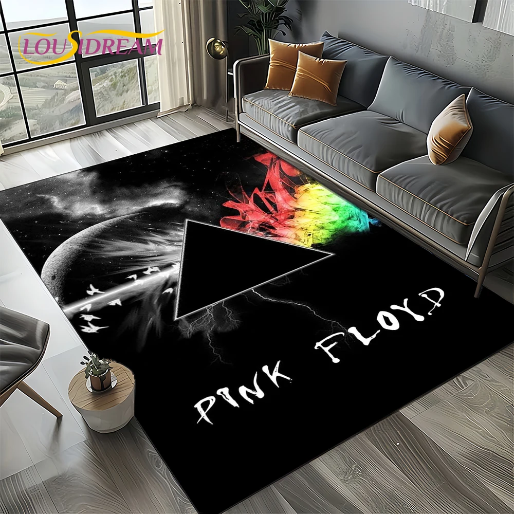 Home Textiles Sale - 3D-ковер с изображением рок-группы F-Floyd, розовый,