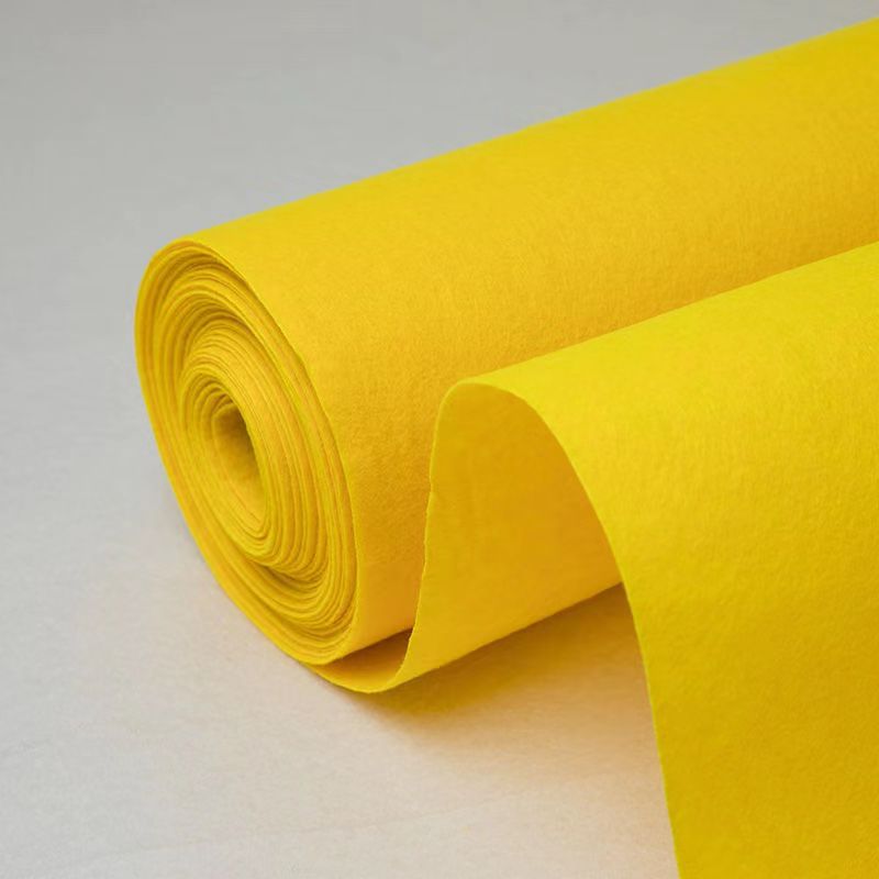 Home Textiles Exhibition - Желтый одноразовый ковер для сцены свадебного