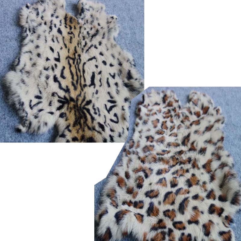 Home Textiles Sale - 1 шт. натуральный мех кролика, Леопардовый