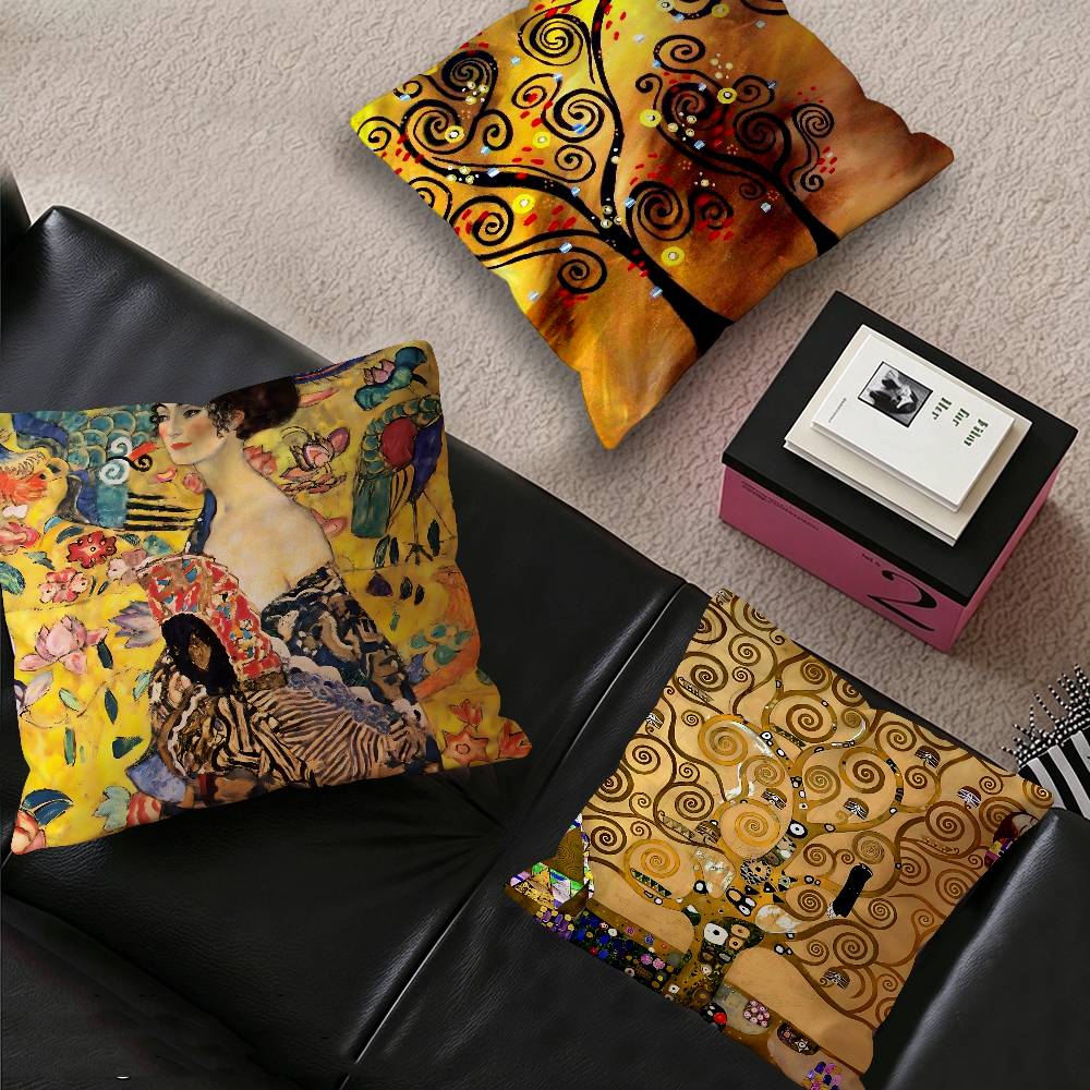 Home Textiles Classic Fashion - Классическая наволочка с изображением произведений Густава