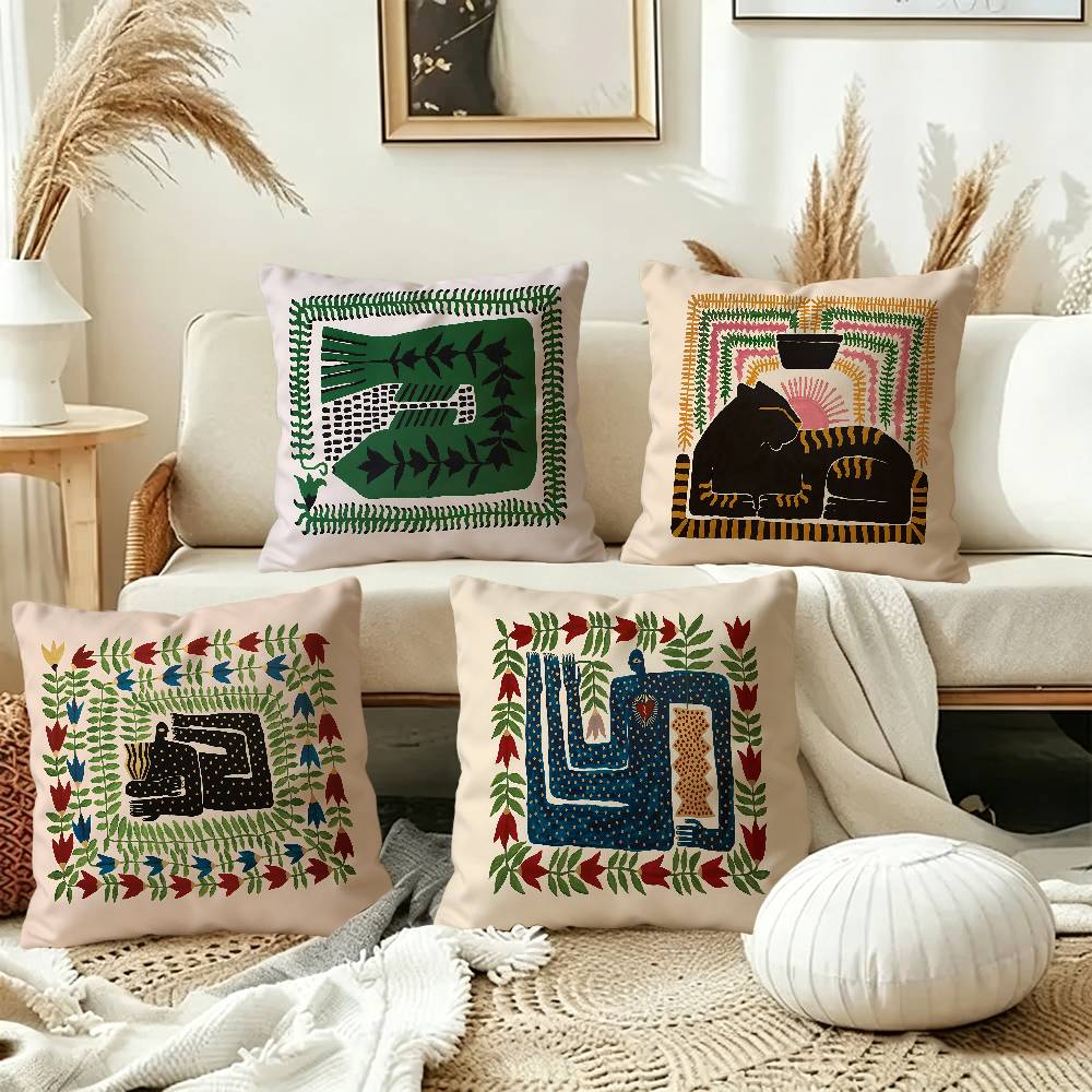 Home Textiles Egypt - Египетская красочная абстрактная наволочка с изображением