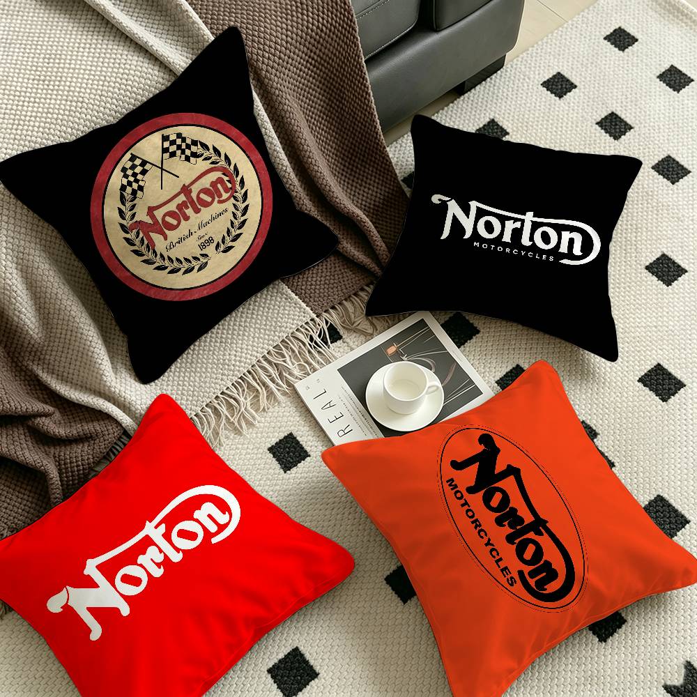 Home Textiles Classic Fashion - N-Norton Классическая мотоциклетная подушка, аниме-подушка, чехол