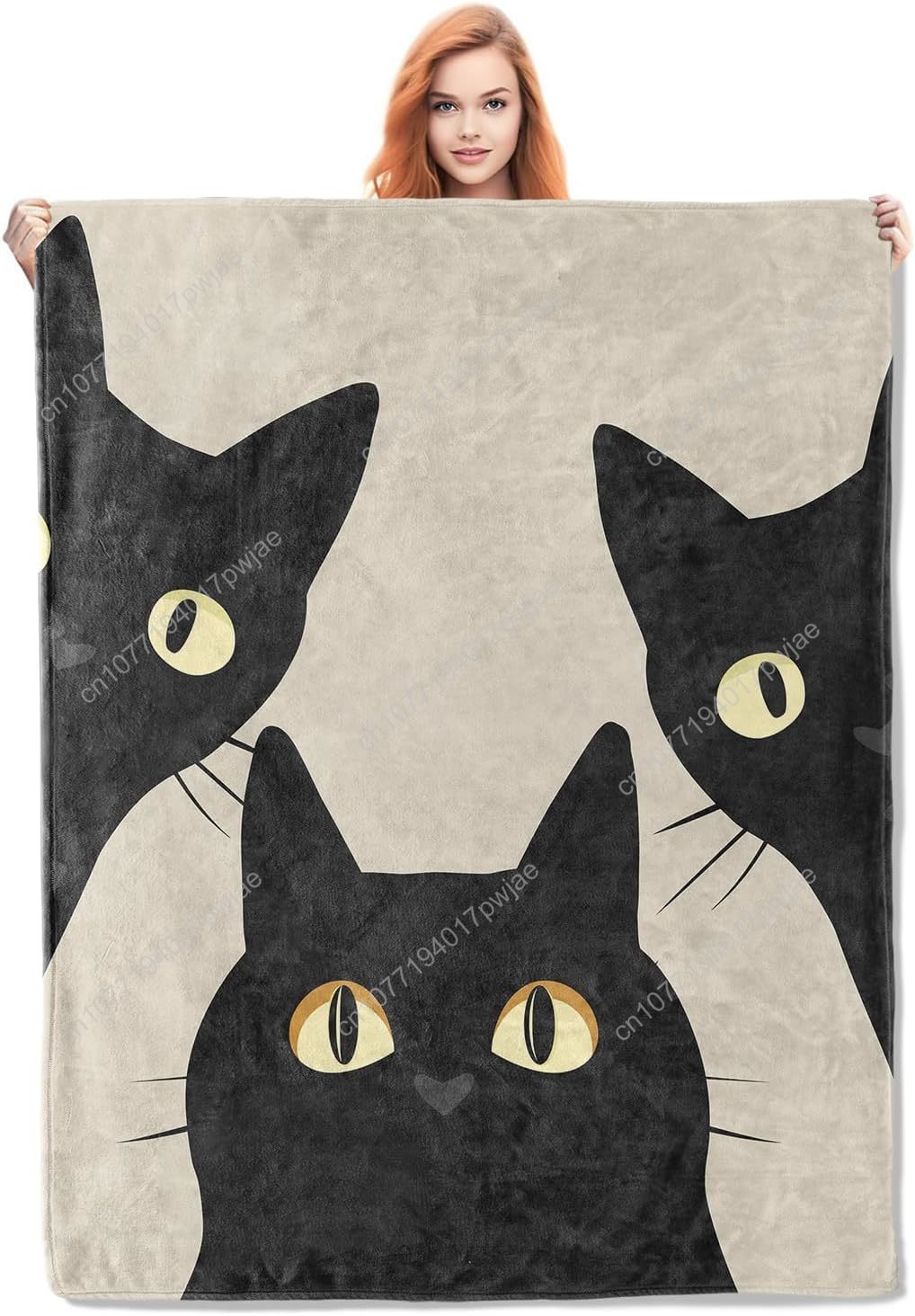 Home Textiles & Decorations - Забавное одеяло с изображением кота, подарки