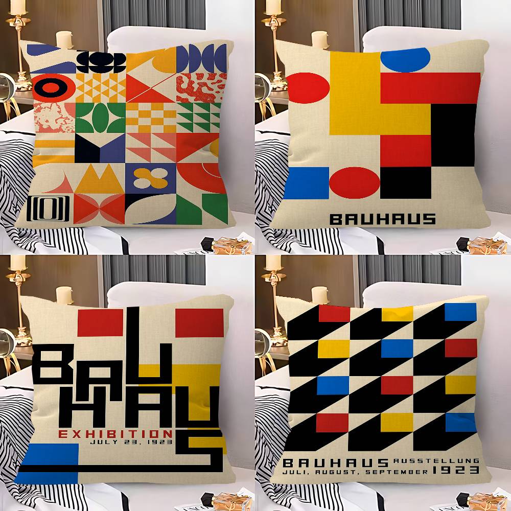 Home Textiles Exhibition - Абстрактная декоративная наволочка в стиле Баухаус