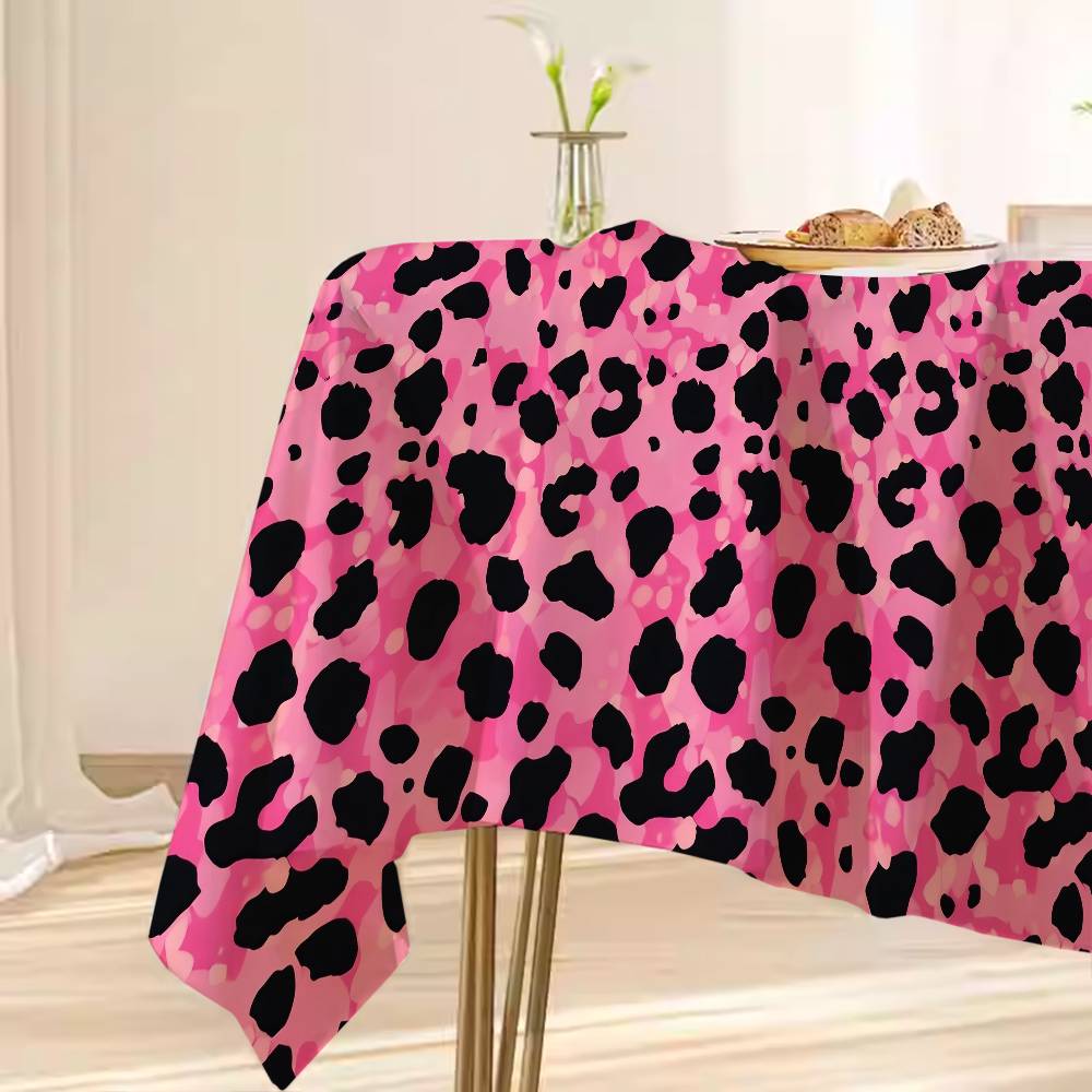 Розовая модная скатерть с леоп – обзор и цена Home Textiles Classic Fashion