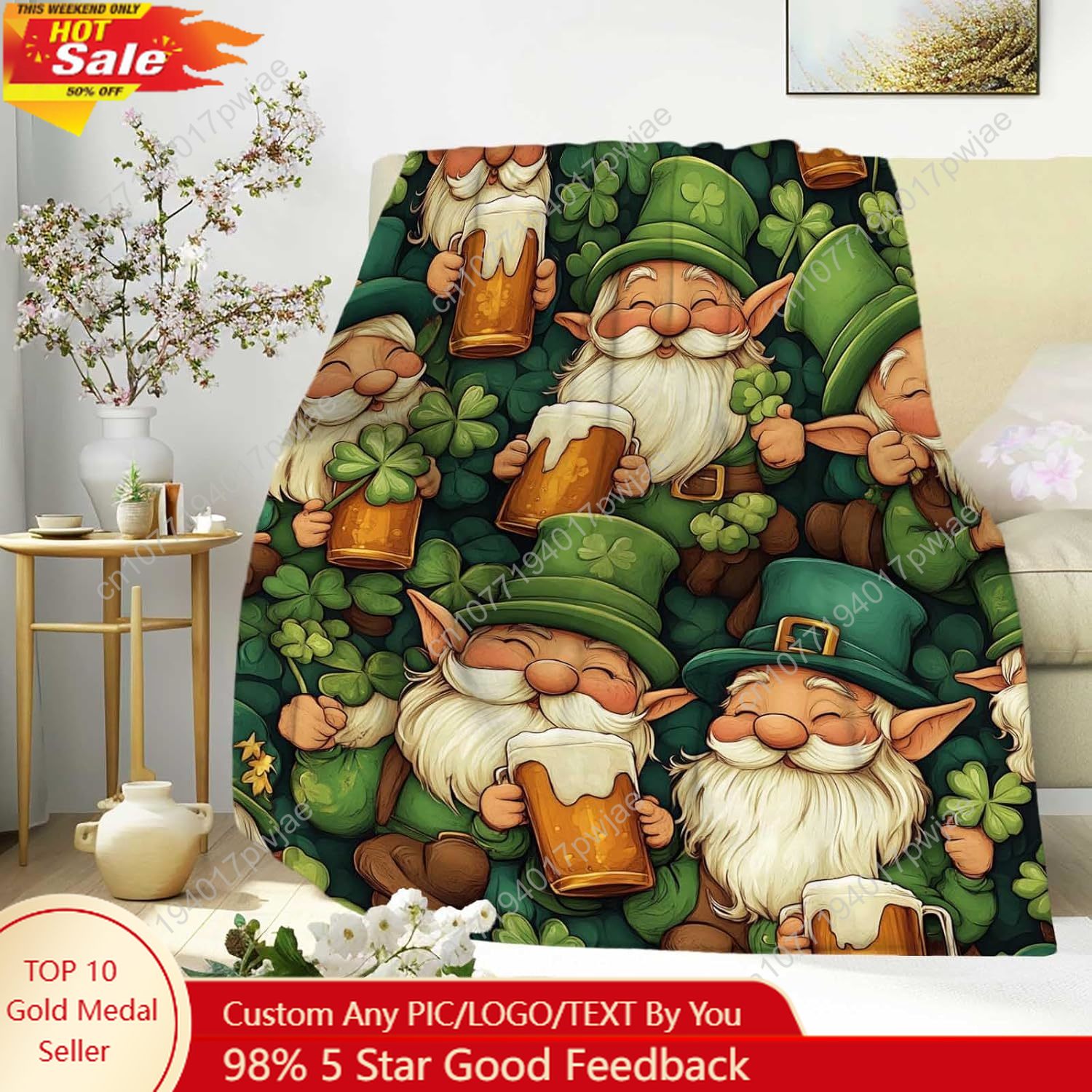 Одеяло в виде гнома на день Св – обзор и цена Home Textiles & Decorations