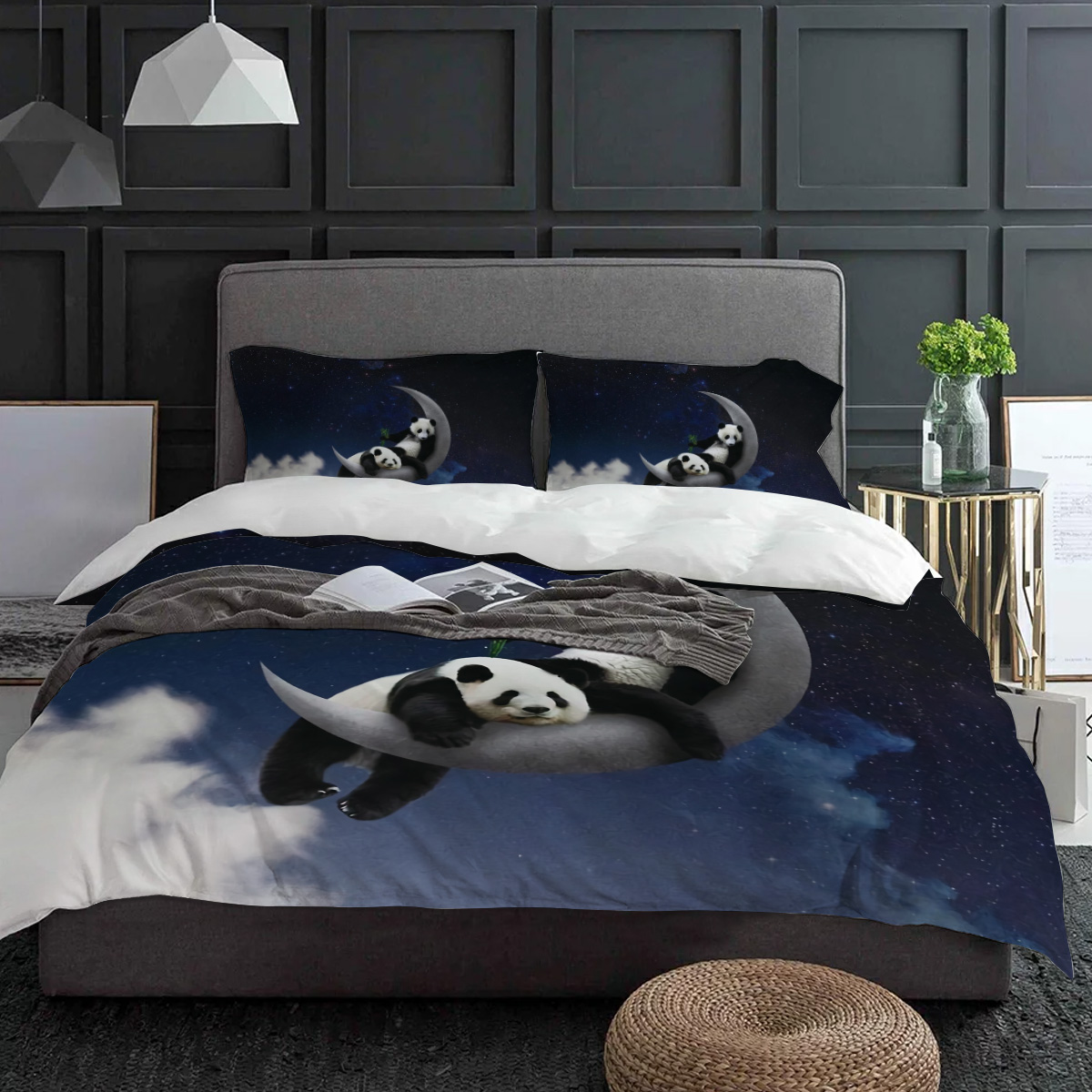 Луна Ночь Небо Панда Бамбукова – обзор и цена Home Textiles Bedding